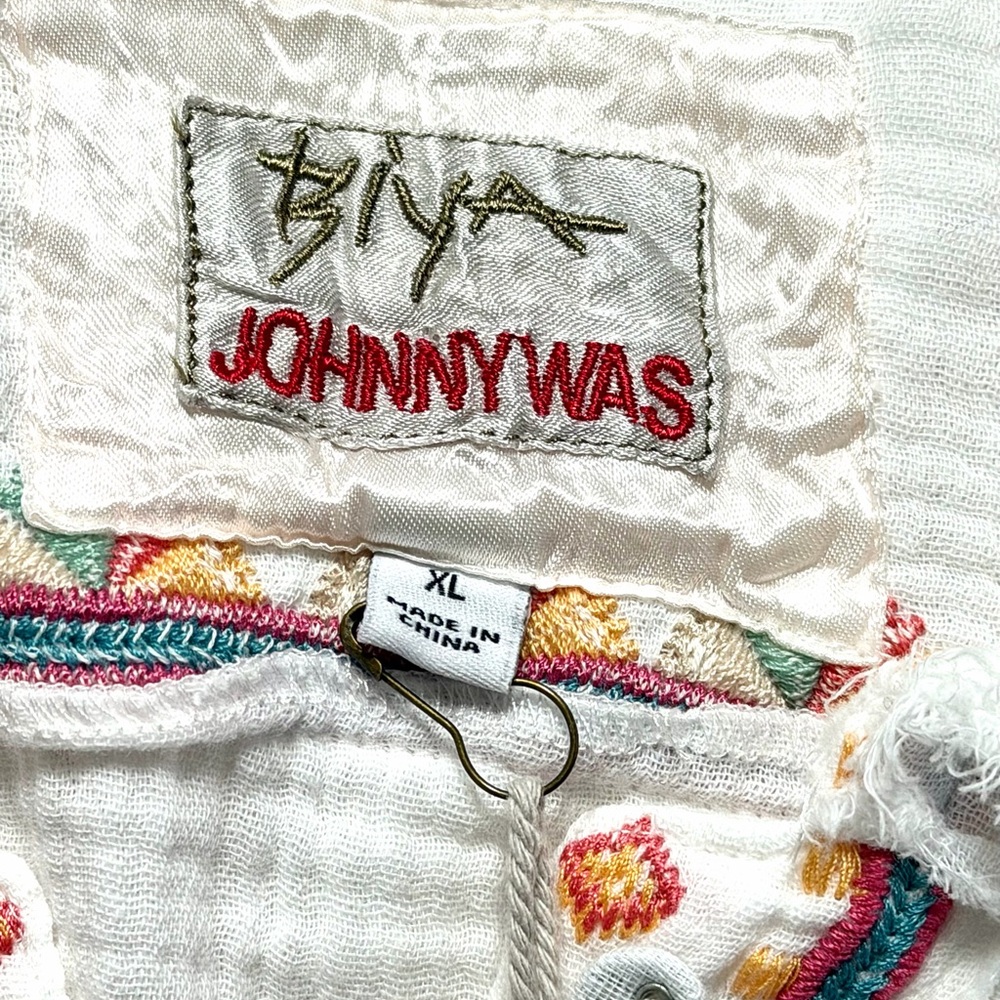 NWT Johnny Was Toyah Embroidered Blouse Top Sz XL - Picture 9 of 11